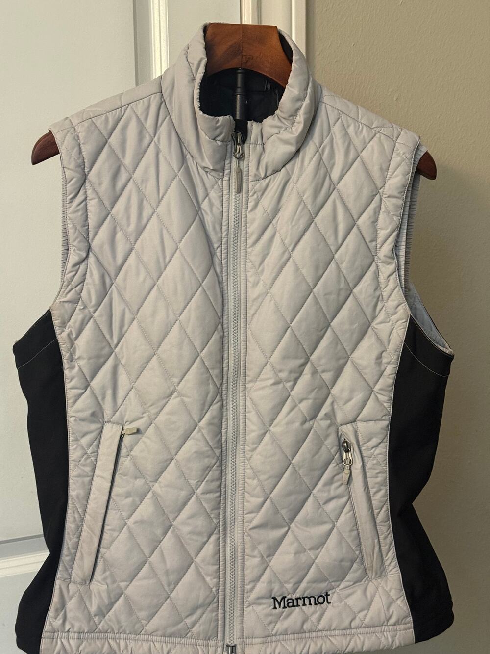 Marmot Camel Black Kitzbuhel Quilted Puffer Vest L